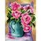 Orchidea Needlepoint Canvas For Halfstitch Without Yarn Still Life With Roses - Printed Tapestry Canvas